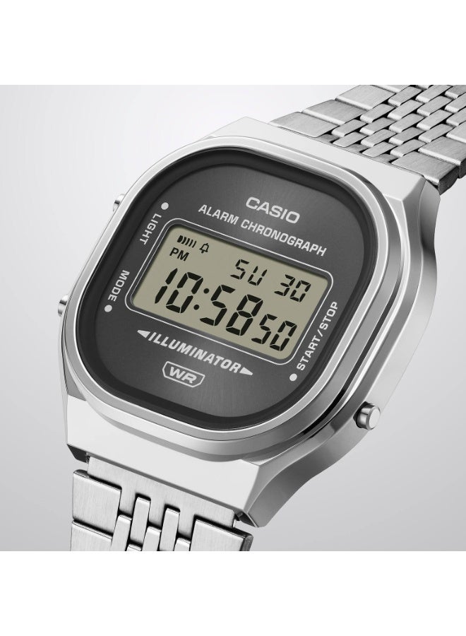 Casio Vintage Digital Watch A140WE-8ADF, Silver - 39 × 36.8 × 10.4 mm - Image 2