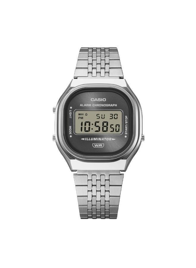 Casio Vintage Digital Watch A140WE-8ADF, Silver - 39 × 36.8 × 10.4 mm - Image 3