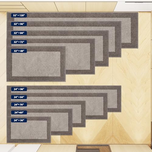 DOMUSTEX Machine Washable Kitchen Rug 24" x 36", Non Slip Kitchen Mat for Floor, Absorbent Entrance Throw Rug for Bedroom, Hallway, Bathroom, Door - Image 5