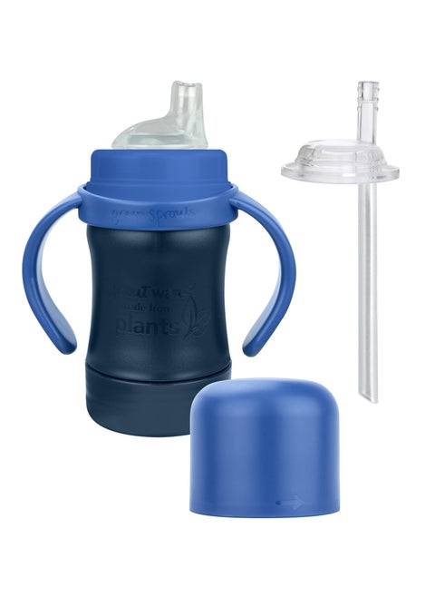 Sprout Ware Sip And Straw Cup- 6Oz - Navy - 6M+