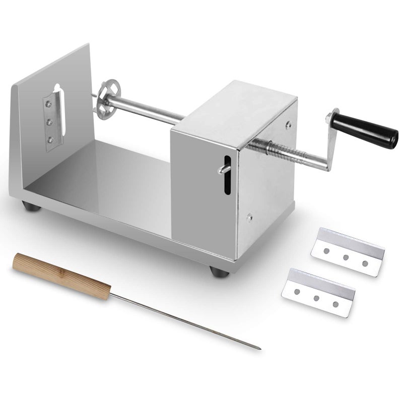 Tornado Potato Spiral Cutter METLUCK Manual Stainless Steel Potatoes Twister Slicer