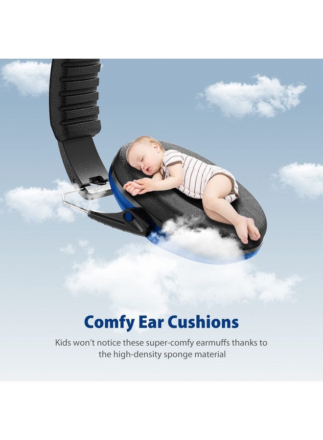 دكتور ميتر سماعات أذن دكتور ميتر لإلغاء الضوضاء: سماعات رأس SNR27.4 عازلة للضوضاء للأطفال مع عصابة رأس قابلة للتعديل، وواقيات أذن لحماية السمع لشاحنات الوحوش والألعاب النارية والأطفال المصابين بالتوحد، لون أزرق داكن - Image 2