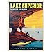 MyPuzzle.com MyPuzzle Great Lakes Lake Superior Vintage Poster Premium 1000 Piece Jigsaw Puzzle for Adults - Image 2