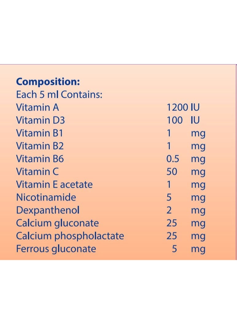 Pharmaton Junior With Iron Syrup 300 Ml - Image 3