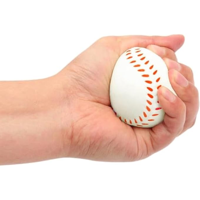 YLmeet Children's Mini Sports Ball Party Favourite Toys (Pack of 12) - Squeeze Foam for Stress Relief, Anxiety Relief, and Relaxation (soccer) - Image 3