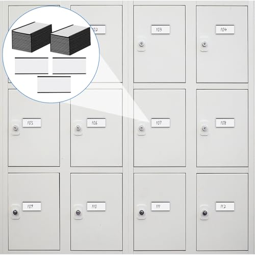 Loccmat 60 Pcs Magnetic Label Holders,4 x 2 in C Channel Magnetic Data Card Holders with Clear Plastic Protectors and White Paper Inserts,Reusabel Magnet Name Tags for Shelf,Whiteboard - Image 5