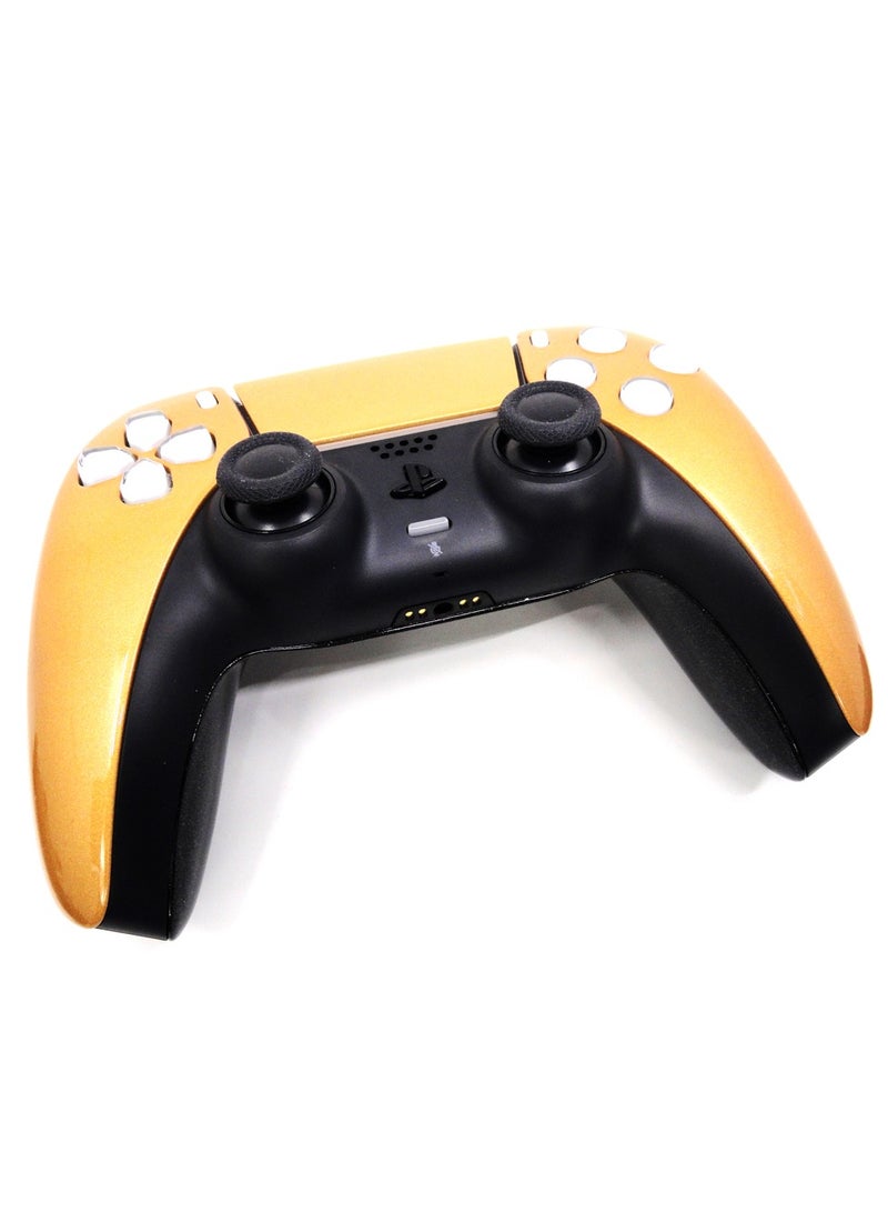 CRAFT by MERLIN PAINTED PLAY STATION 5 DUAL SENSE WIRELESS CONTROLLER METALLIC GOLD - Image 2