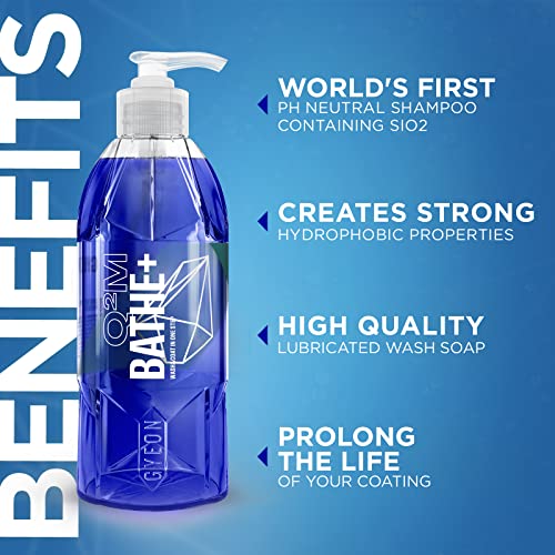 GYEON Bathe+ 400ml - Ceramic Car Wash Soap - Market First SiO2 Infused Car Wash Soap - Leaves a High Gloss and Hydrophobic Surface to All Exterior Finishes - Image 2