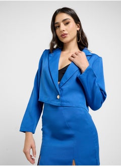 Ginger Cropped Blazer & Mini Skirt Coord Set  - Image 3
