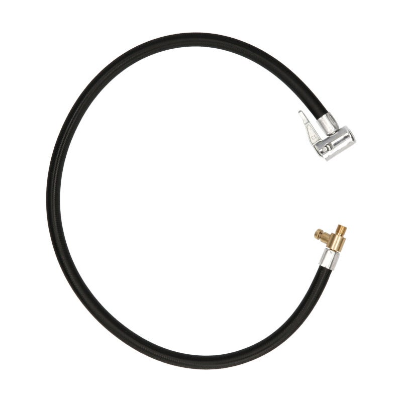 Air Inflator Hose: 10cm Deflated Black Durable Flexible Material - 100% Factory Tested Leakproof Thumb Press Operation Tire Inflator Hose for Bike Motorcycle Car Tire Fill - Image 3