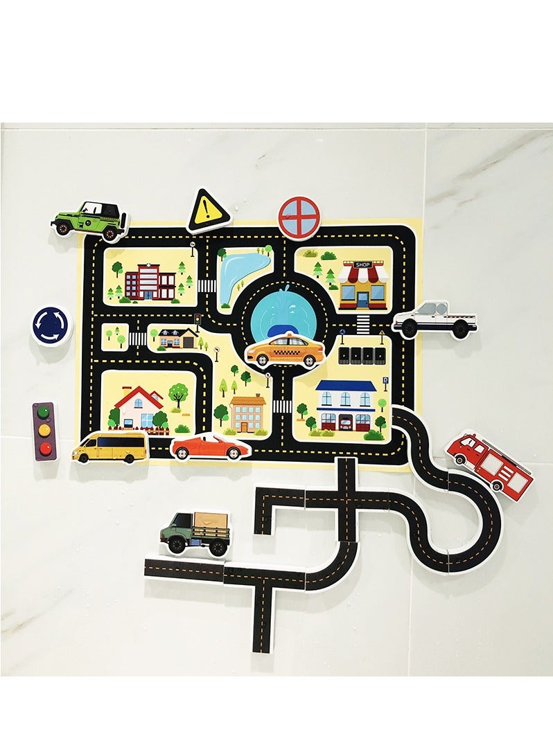 GUDOO ملصقات بيب بيب للحمام في حوض الاستحمام، نشاط استحمام للأطفال - Image 1