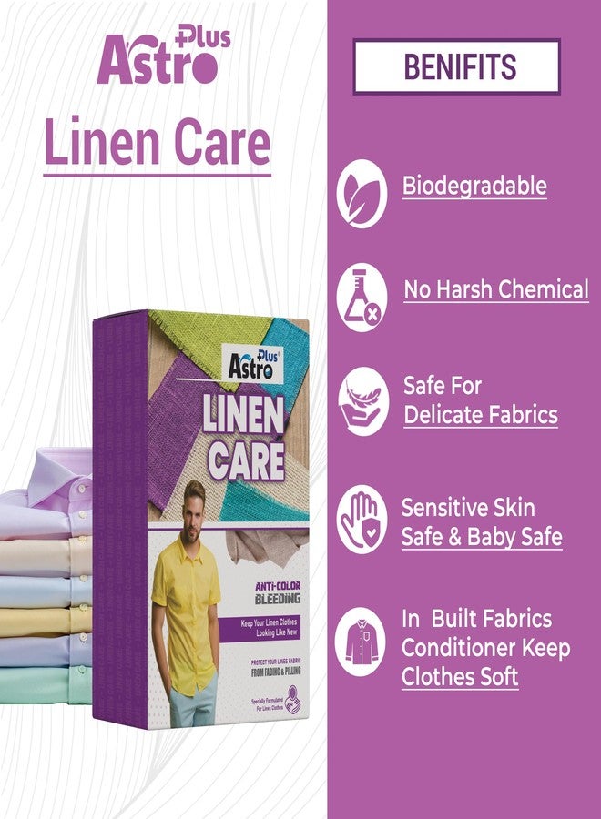 ASTRO PLUS + Astro Plus+ Linen Care Best Washing Liquid-Detergent - Gentle, Eco-Friendly Cleaner for Delicate Linen Fabrics - Powerful Stain Removal (5 Pouch x 40 ml each) - Image 2