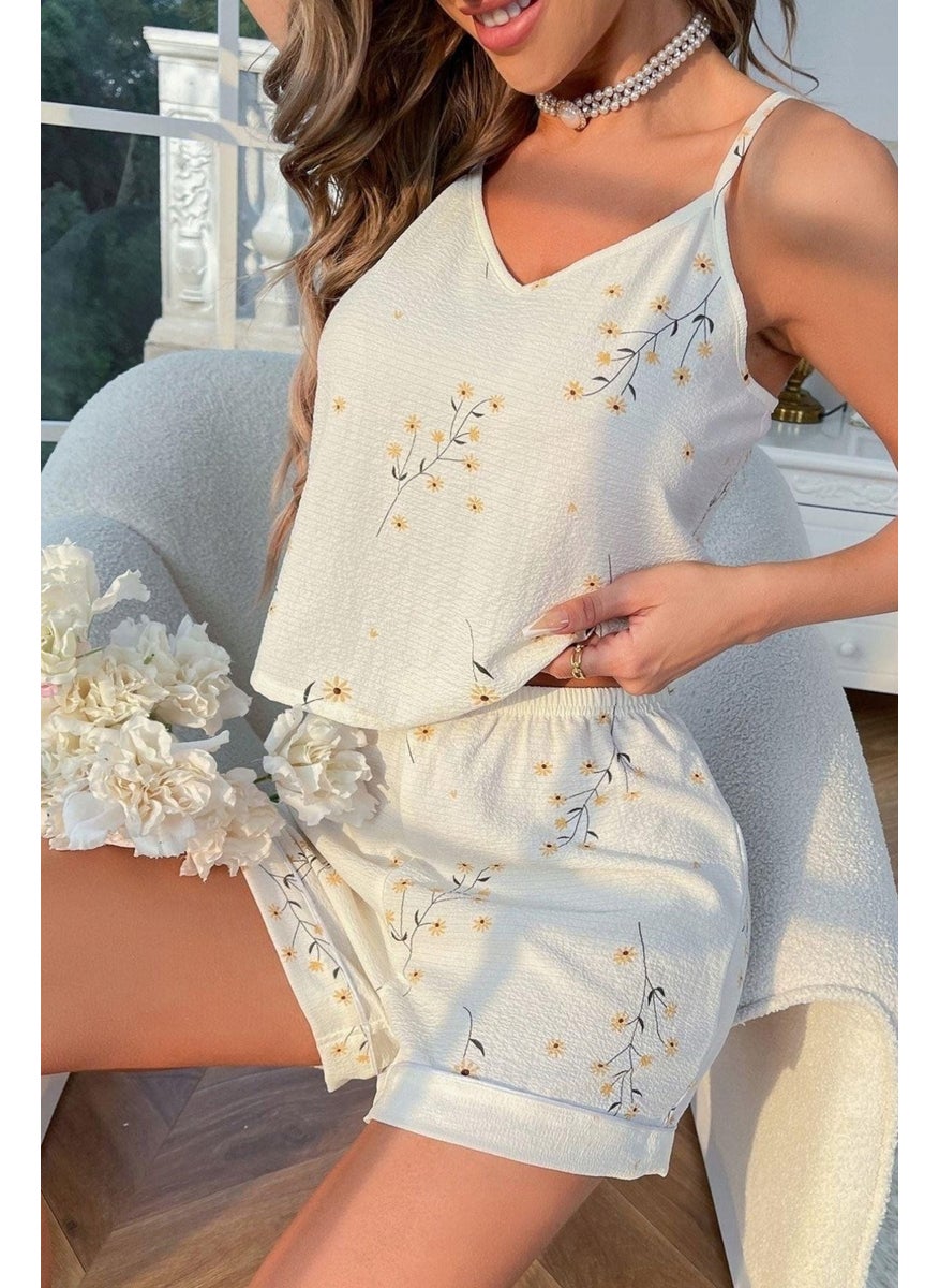 Bella Notte 2 Piece Ecru Warmth of Spring Nightgown Set  - Image 1