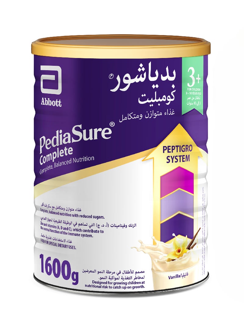 Pediasure +3 Baby Powder Milk Vanilla 1600g - Image 1