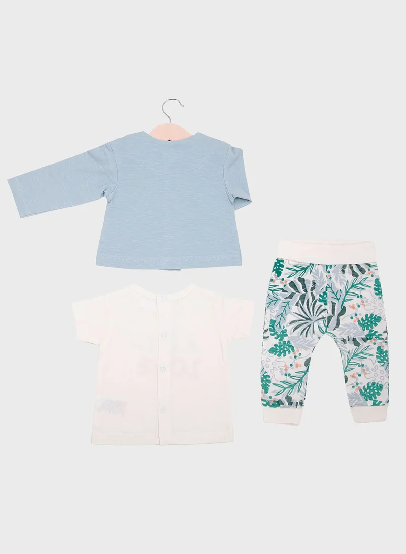Babybol Infant Printed T-Shirt & Sweatpants
