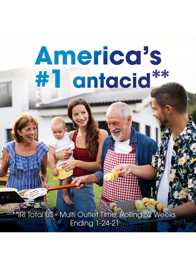 TUMS حلوى تشوي القوية مضاد الحموضة لراحة الحموضة وعسر الهضم، نكهة الكرز - 32 قطعة - Image 3