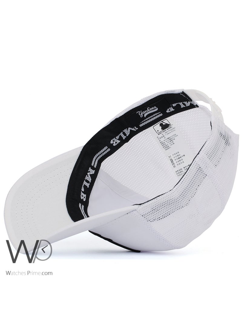 LA Los Angeles Dodgers Trucker Mesh Cap White Color Cotton Hat For Men LA  - Image 4
