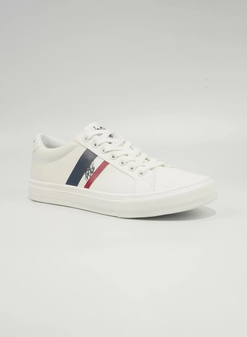 U.S. Polo Assn. White Zema Men's Casual Walking Sneakers - White for Men | Best Price UAE