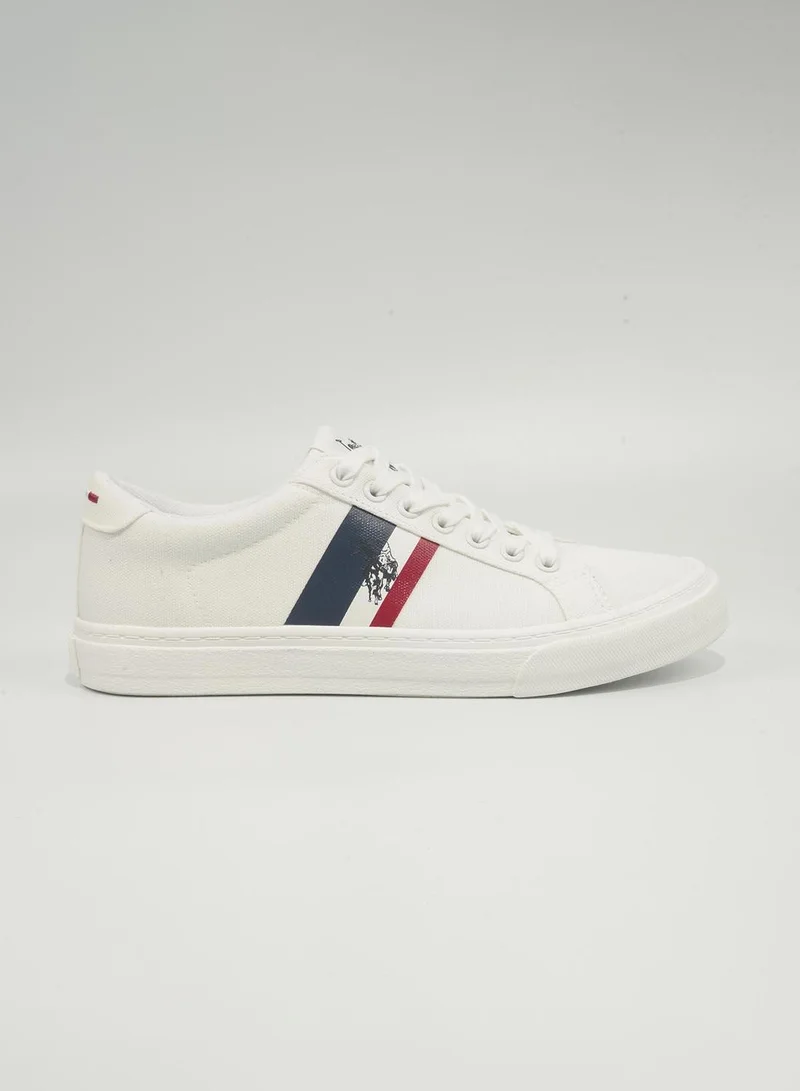 U.S. Polo Assn. White Zema Men's Casual Walking Sneakers - White for Men | Best Price UAE