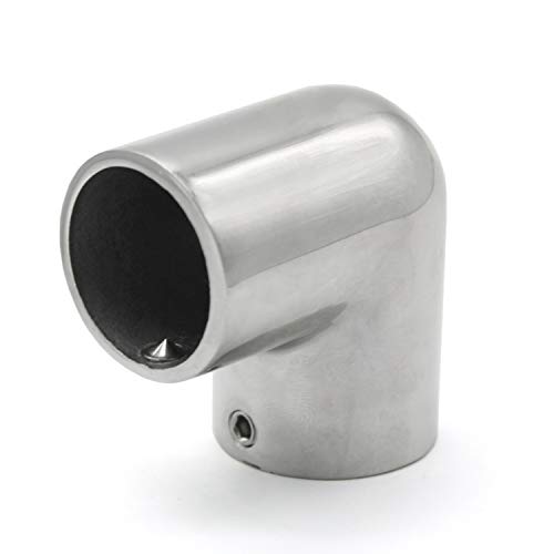 NRC&XRC Heavy Dudy Marine Grade 316 Steel Stainless 2-Way Boat Hand Rail Fitting 90 Degree Elbow for 7/8" O.D. Tube - Image 3