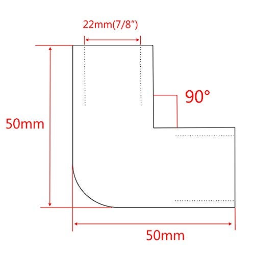 NRC&XRC Heavy Dudy Marine Grade 316 Steel Stainless 2-Way Boat Hand Rail Fitting 90 Degree Elbow for 7/8" O.D. Tube - Image 2