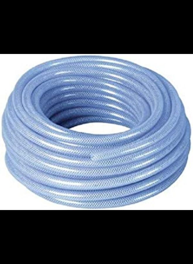 ABBASALI High Pressure Braided Clear Flexible PVC Tubing Heavy Duty UV Chemical Resistant Vinyl Hose Water Oil (25 Yard 3/4 Inch)  - Image 1