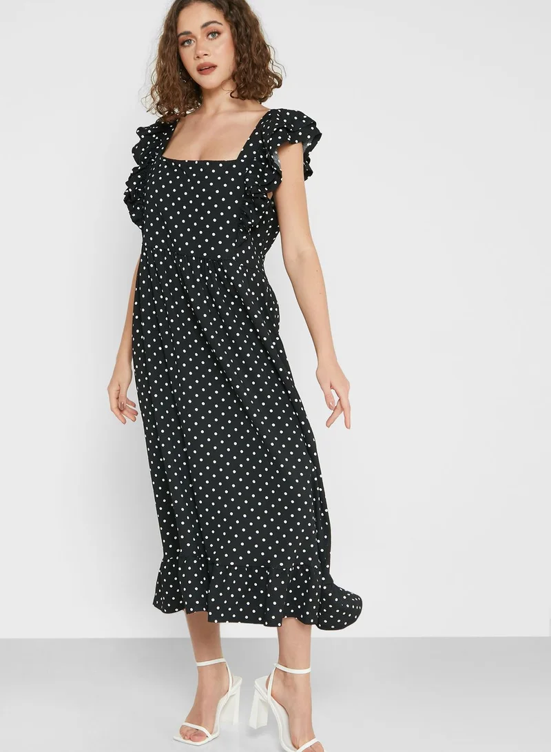 RIVER ISLAND Printed Tiered Dress