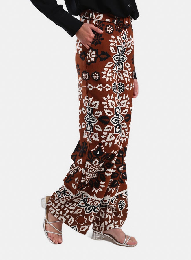 Carina All Over Printed Pants with Belt - Image 2