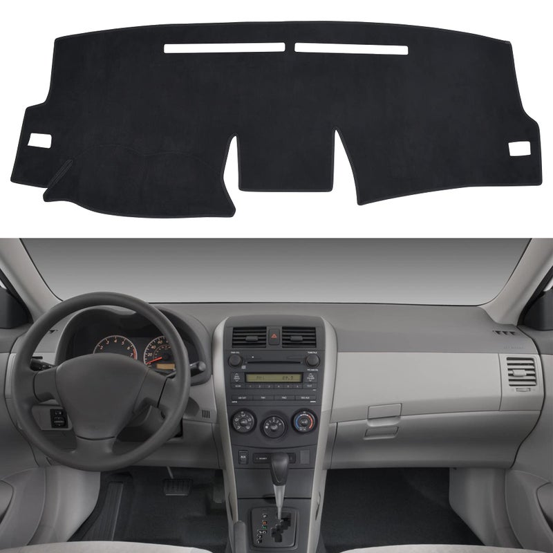 SPEEDWOW Dashboard Dash Board Cover Mat Carpet Compatible with Toyota Corolla 20092013