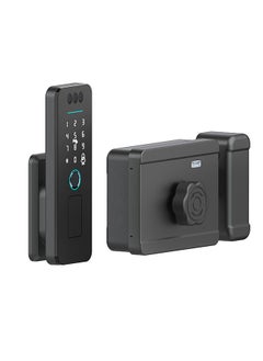 ALINK Smart Door Lock, 3D Face Recognition Smart Lock,6-in-1 Keyless Entry Door Lock ,Touchscreen Keypad, Remote Control With Tuya Lock APP, Built-in WiFi Deadbolt，IP65 Waterproof With 4 Cards  - Image 1
