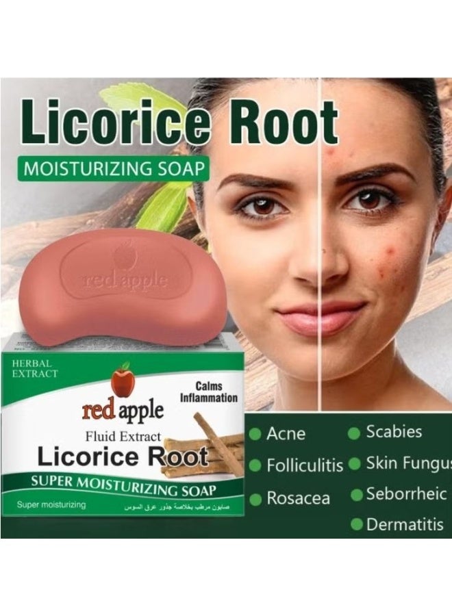 Red Apple Soap with Licorice Root Extract - Image 2