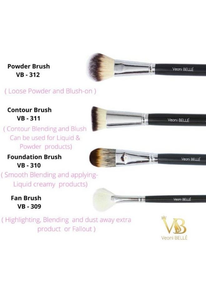 Veoni Belle - Face Contour Brush Flat Face Contour Brush For Makeup Professional Face Contouring Makeup Brush - Image 1
