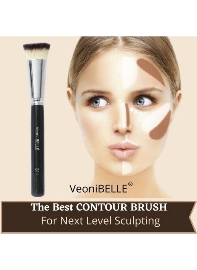 Veoni Belle - Face Contour Brush Flat Face Contour Brush For Makeup Professional Face Contouring Makeup Brush - Image 1