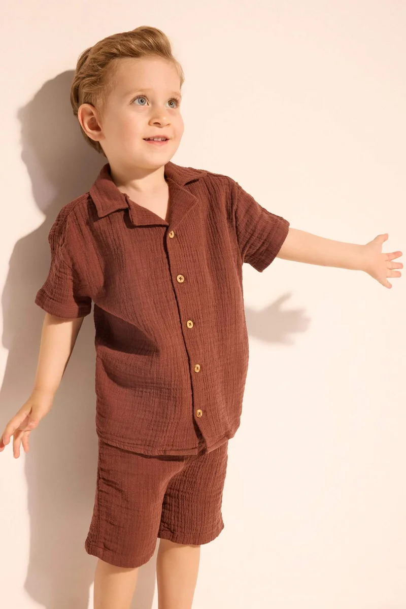 Defacto Baby Boy 2 piece Regular Fit Apache Neck Set