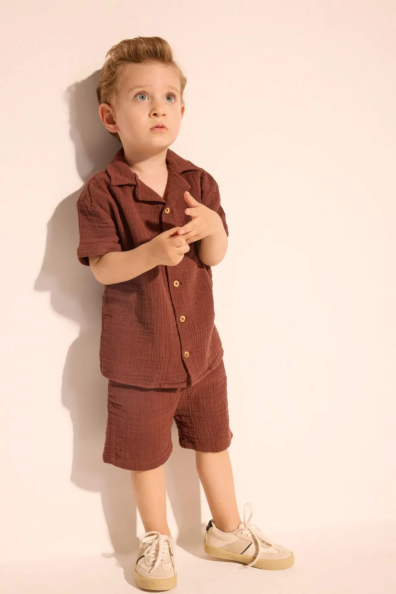 Defacto Baby Boy 2 piece Regular Fit Apache Neck Set