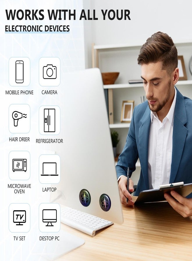 زنون ملصقات زونون 18 قطعة لحجب الإشعاع الكهرومغناطيسي، مناسبة لأجهزة إشعاع الهواتف المحمولة، وأجهزة تحييد الإشعاع، وملحقات لأجهزة الكمبيوتر المحمولة (مستقبلية). - Image 5