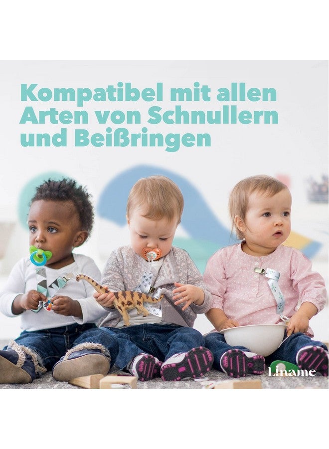 Liname Neutral Pacifier Clip With Teething Toy 4 Pack Pacifier Clips For Boys & Girls Binky Holder Soothie Paci Clip Binkie Clip Unisex Pacifer Clip Baby Pacifier Clip And Pacifier Holder (Mint) - Image 4