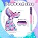 Lemicin Mermaid Tail Pinata Glitter with Stick Blindfold Mermaid Birthday Party Decoration Mermaid Pinata Game for Girls Kids Carnival Under the Sea Ocean Theme Party Supplies 153x10 - Image 4