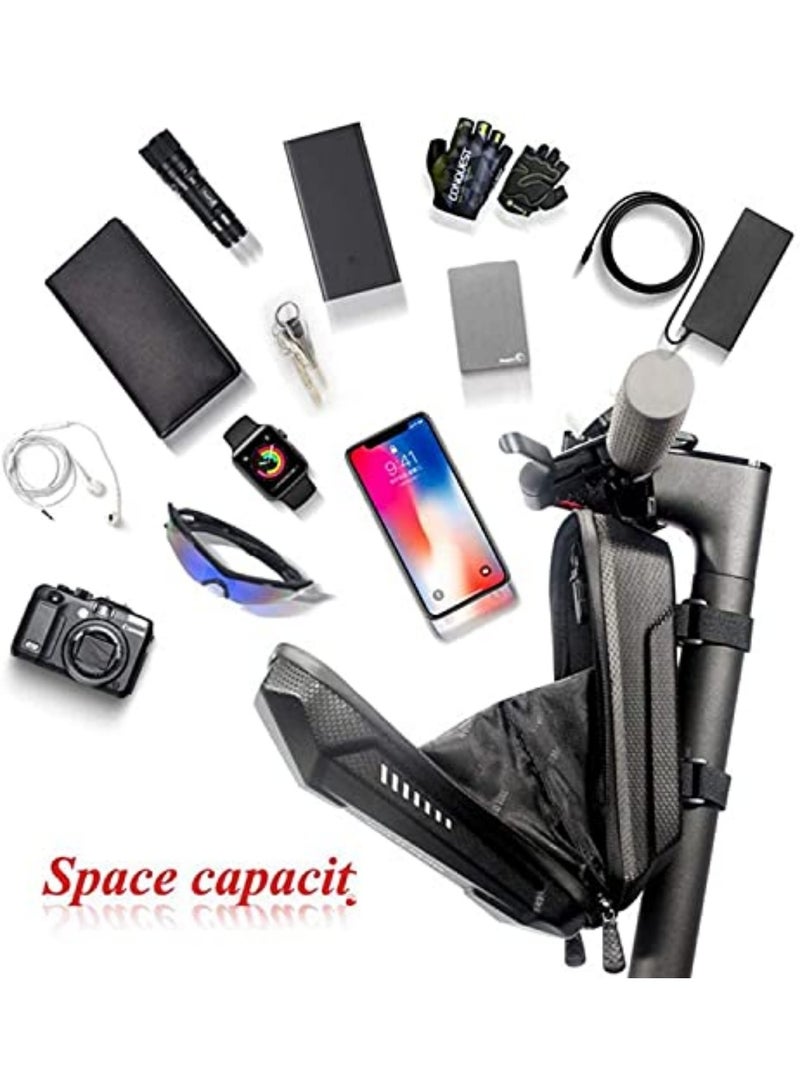 2L Electric Scooter Front Hanging Storage Bag  Large Capacity Suspension Handlebar Bag Durable EVA for Charger Repair Tool for Xiaomi MI Mijia M365 Sedway Ninebot ES ES1/ES2/ES3/ES4 - Image 3