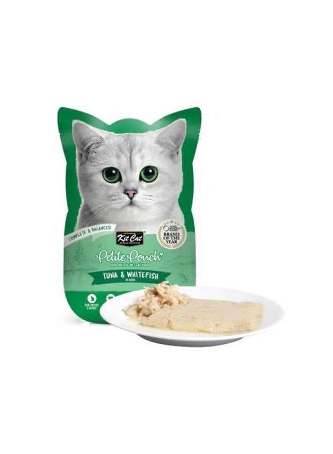 Kit Cat Petit Complete and Balanced Tuna and White Fish in Jelly Wet Cat Food 70 grams