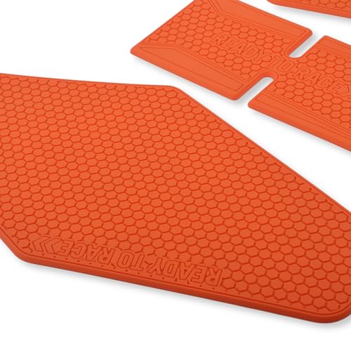 BYEMTTY Motorcycle Tank Grip Protector Pads, Anti-Slip Honeycomb Design, Compatible with Suitable for KTM Duke390 Duke250Duke150 24 years- (orange) - Image 4