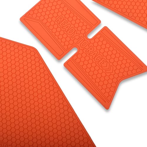 BYEMTTY Motorcycle Tank Grip Protector Pads, Anti-Slip Honeycomb Design, Compatible with Suitable for KTM Duke390 Duke250Duke150 24 years- (orange) - Image 3