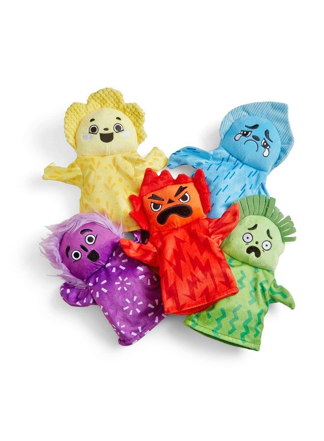 hand2mind hand2mind Feelings Family Hand Puppets, Sensory Play Therapy Toys, Emotions for Toddlers, Dramatic Play Toys, Social Skills for Kids, Social Emotional Learning Activities, Calm Down Corner Supplies - Image 1