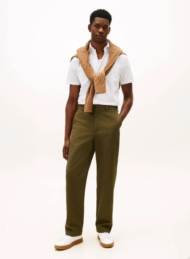 Tommy Hilfiger White Flex Poplin Print Shirt for Men | Best Price UAE