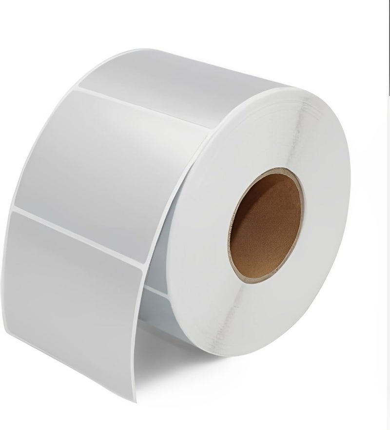 Sehgal Store 50x50 Direct Thermal Barcode Label Sticker - 2 x 2 inches - 50mm x 50mm - 500 Labels Per Roll - White Self Adhesive Sticker for Printing Barcoding (Pack of (2) - Image 3