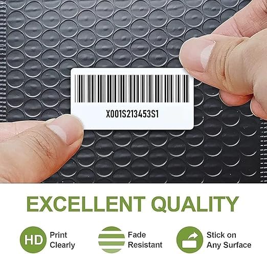 Sehgal Store 50x50 Direct Thermal Barcode Label Sticker - 2 x 2 inches - 50mm x 50mm - 500 Labels Per Roll - White Self Adhesive Sticker for Printing Barcoding (Pack of (2) - Image 4