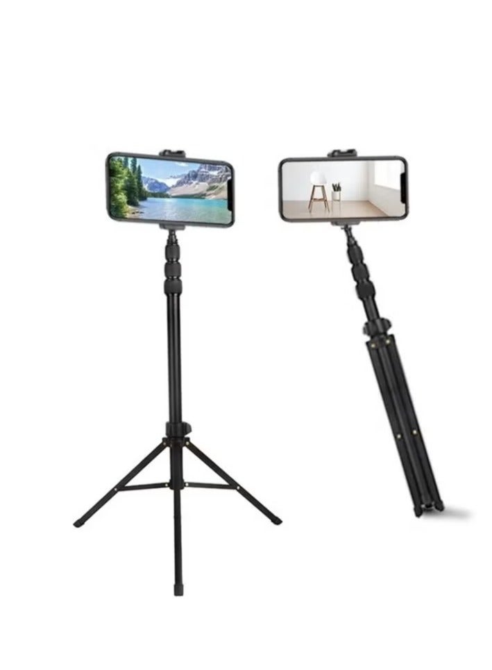 Jmary JMARY MT-45 Cell Phone Clip Camera Mount Holder Telescopic Selfie Stick Outdoor Tripod Stand - Image 1