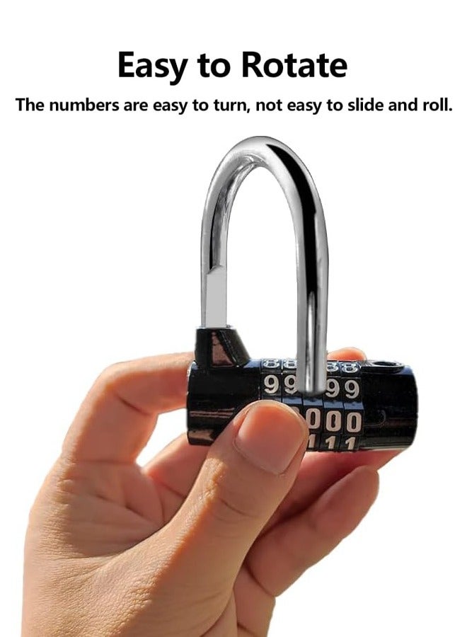 2pcs 5-digit Combination Padlocks with High Security-Durable Combination Locks with Solid Structure-Padlocks with Rotate Easily