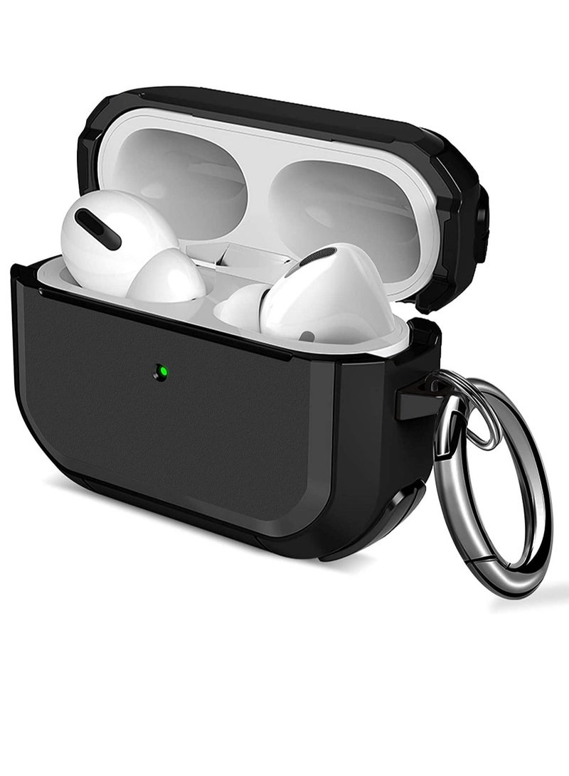 ELTRAZONE AirPods Pro Case Cover with Keychain Full Protective Shockproof Soft TPU Accessories Skin Compatible for Apple Airpods Pro Case for Women Men Girls Boys Front LED Visible - Image 1