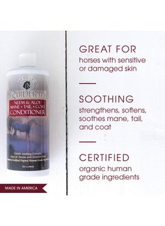 EQUIDERMA Equiderma Neem and Aloe Coat Conditioner, 32 Ounces Per Bottle, For Horses  - Image 5